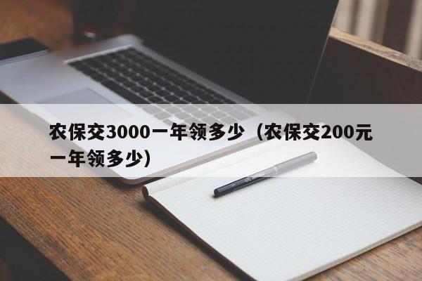 农保交3000一年领多少（农保交200元一年领多少）